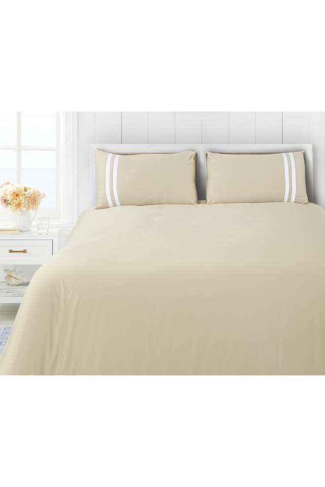 Botanic-550-TC-Cotton-1-PC-Large-Throw-Pillows-Cover-22-x-34-Inches-for-Bed-and-Couch-Decorative-Pillow-Insert-(Gold)