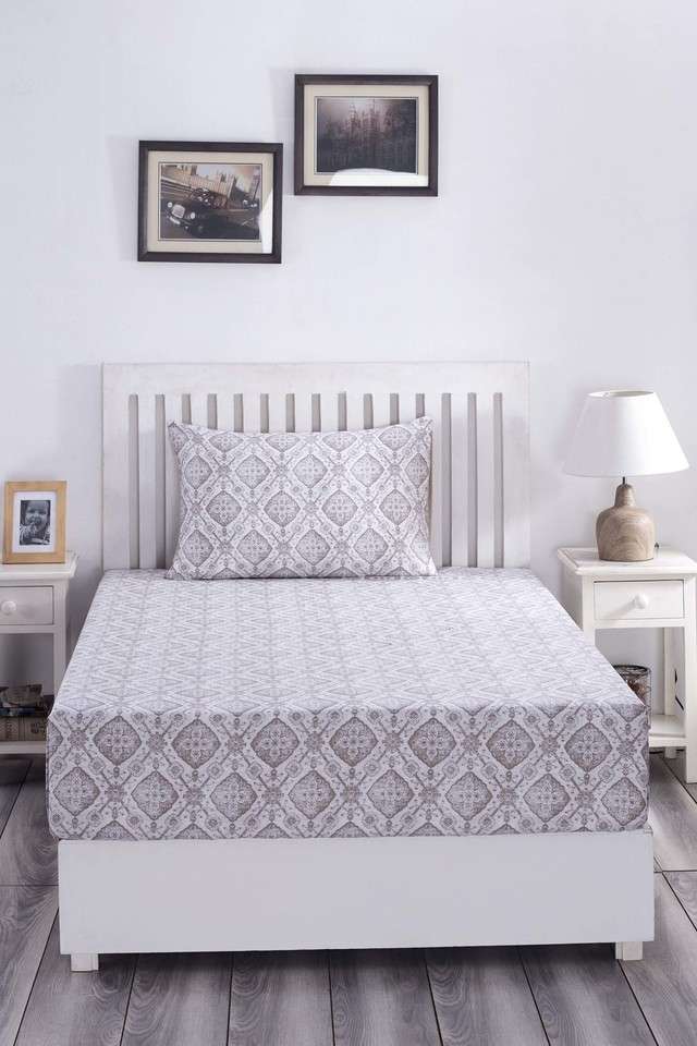 Hues-PBS-Nomad-Scuplt-Harold-210-TC-Cotton-Neutral-Print-Single-Bed-Sheet-With-1-Pillow-Cover