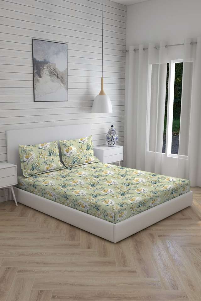 Iris-Gaze-100--Cotton-160TC-Double-Bed-Sheet