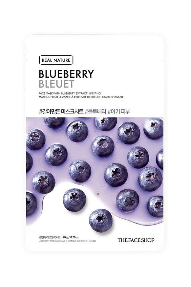 The-Face-Shop-Real-Nature-Blueberry-Face-Mask -20-gm