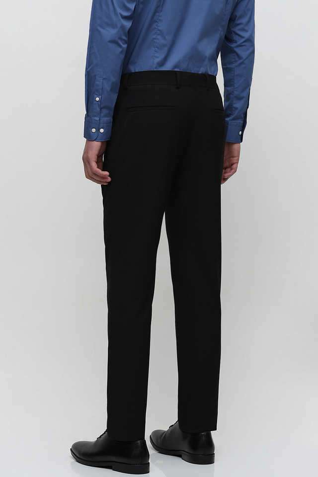 Solid-Cotton-Slim-Fit-Men-s-Casual-Trousers