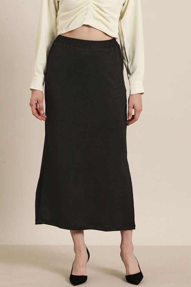 Regular Fit Full Length Cotton Women Casual Wear Skirts-image-26