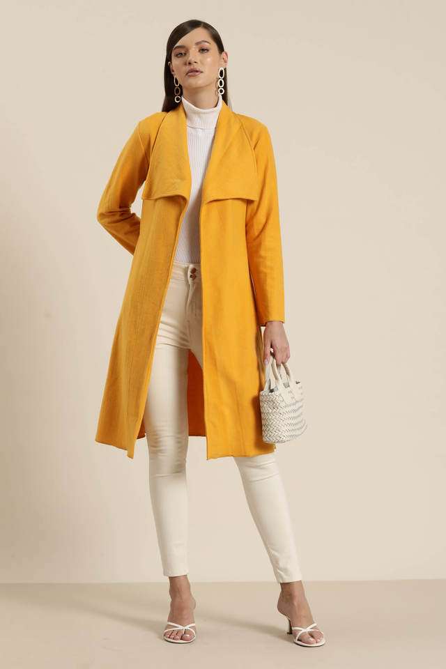 qurvii Solid Collared Suede Women's Casual Wear Jacket-picture-39