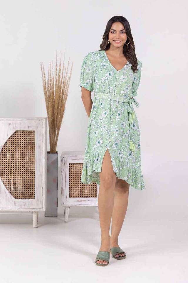 Printed Rayon Women Dress-image-46