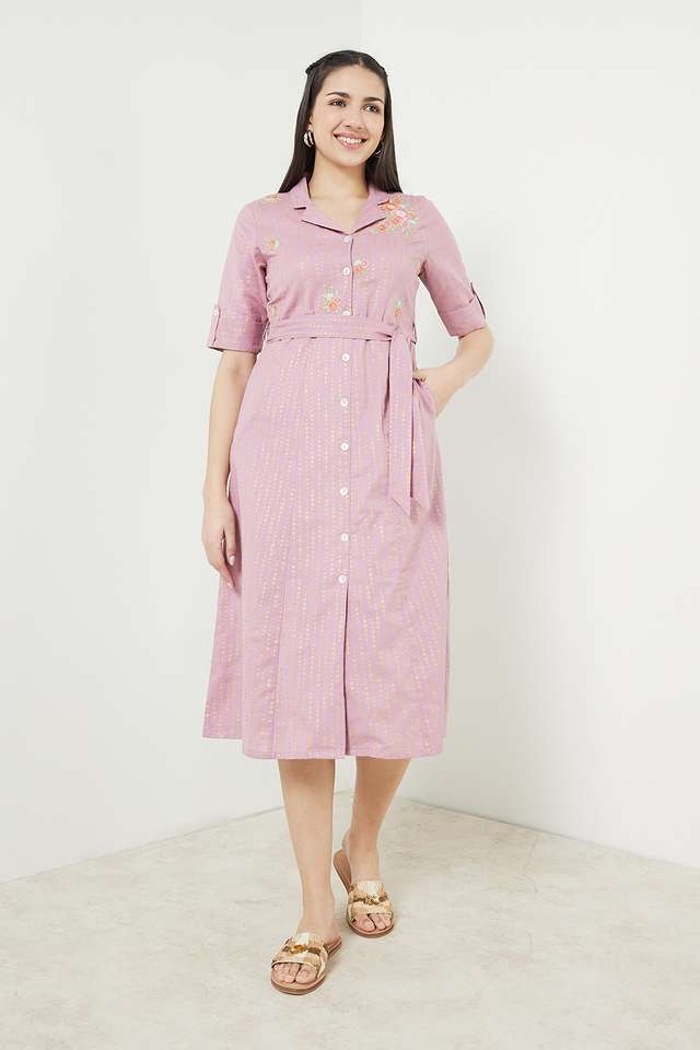 Printed-Cotton-Flex-Collar-Neck-Women-s-Ethnic-Dress