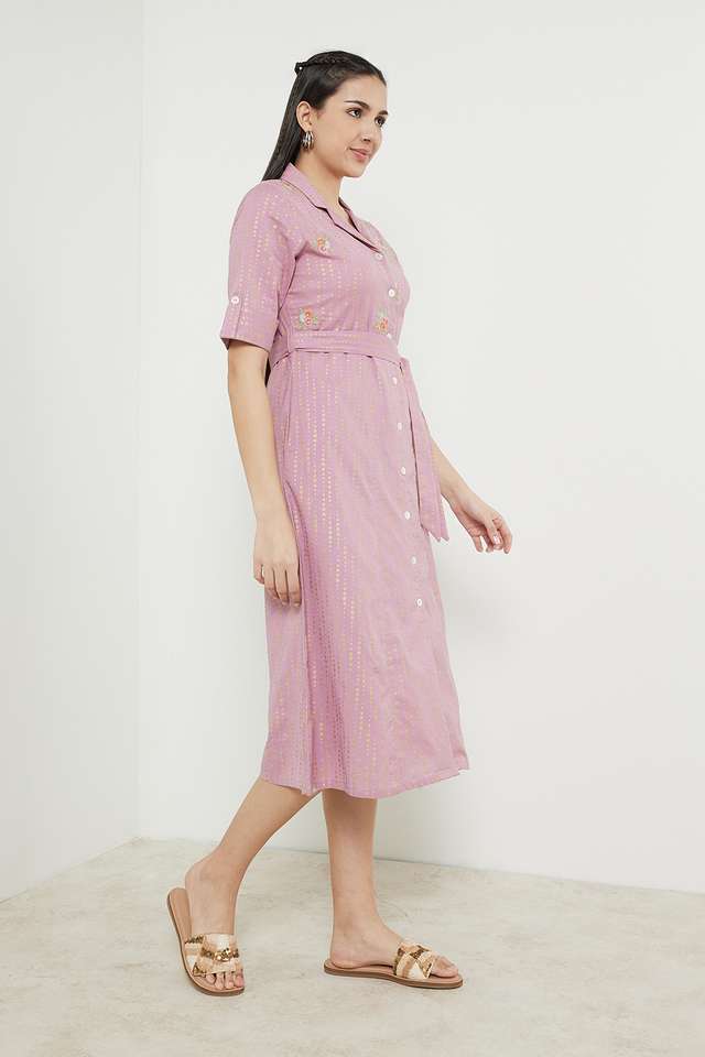 Printed-Cotton-Flex-Collar-Neck-Women-s-Ethnic-Dress