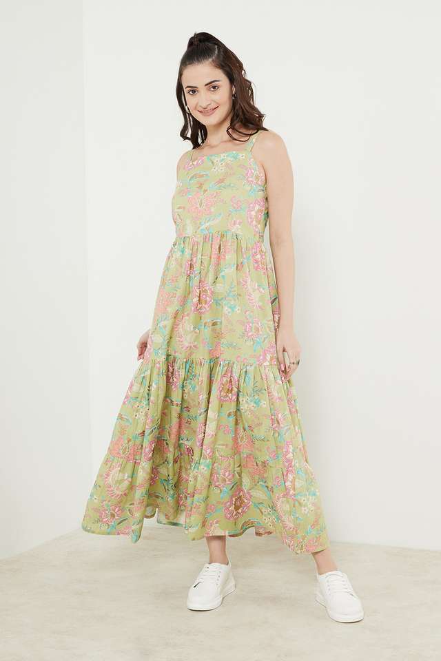 Printed-Cotton-Flex-V-Neck-Women-s-Ethnic-Dress