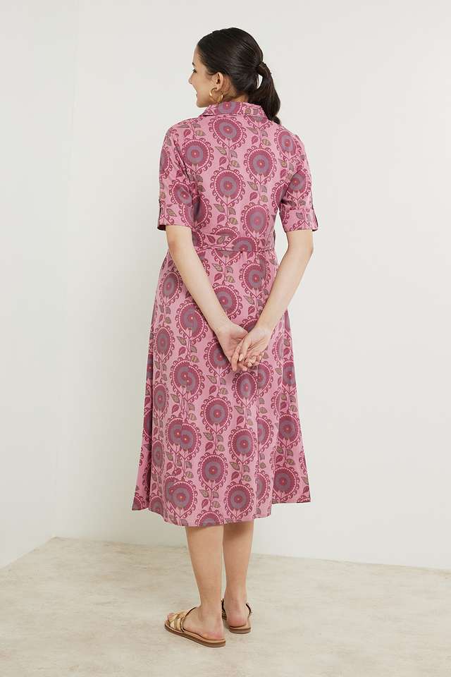 Printed-Rayon-Collar-Neck-Women-s-Ethnic-Dress