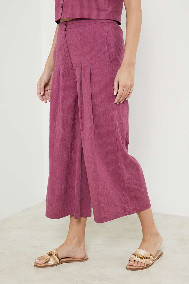 Solid-Cotton-Blend-Regular-Fit-Women-s-Palazzo