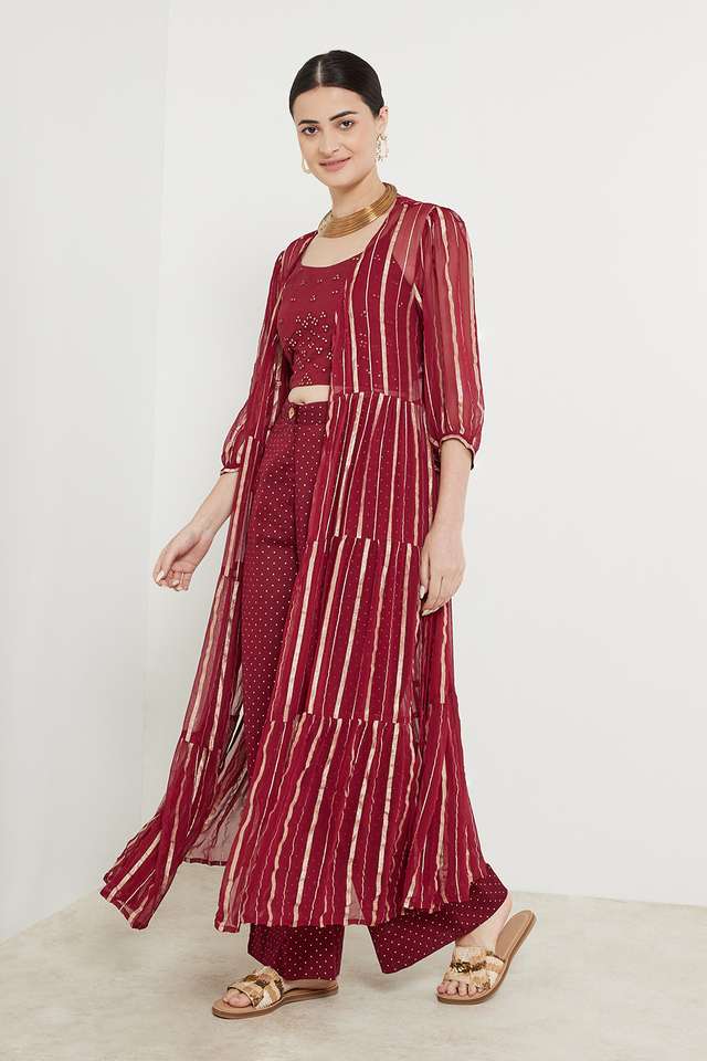 Solid-Georgette-Women-s-Casual-Wear-Shrug