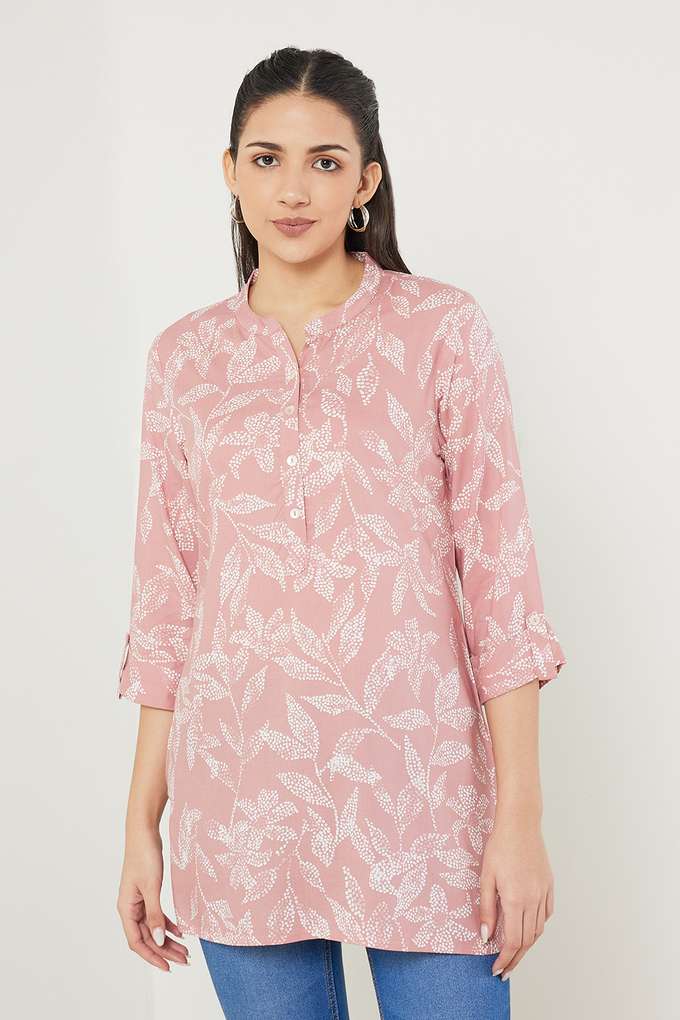 Printed-Rayon-Mandarin-Women-s-Tunic
