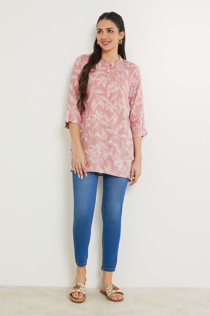 Printed-Rayon-Mandarin-Women-s-Tunic