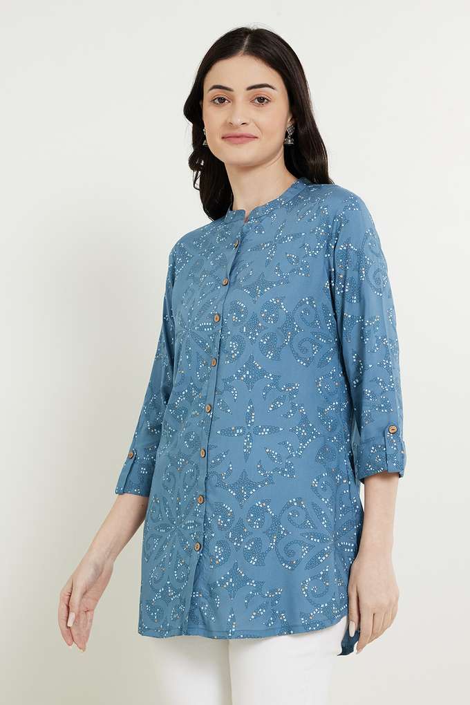 Printed-Rayon-Mandarin-Women-s-Tunic