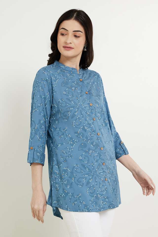 Printed-Rayon-Mandarin-Women-s-Tunic