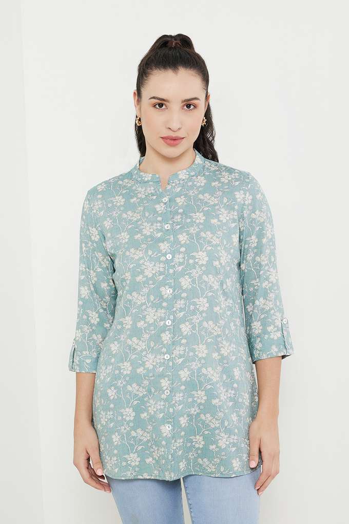 Printed-Rayon-Mandarin-Women-s-Tunic