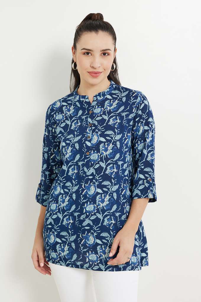 Printed-Rayon-Mandarin-Women-s-Tunic
