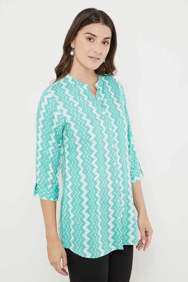 Printed-Rayon-Mandarin-Women-s-Tunic