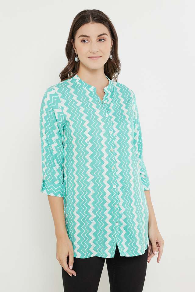 Printed-Rayon-Mandarin-Women-s-Tunic