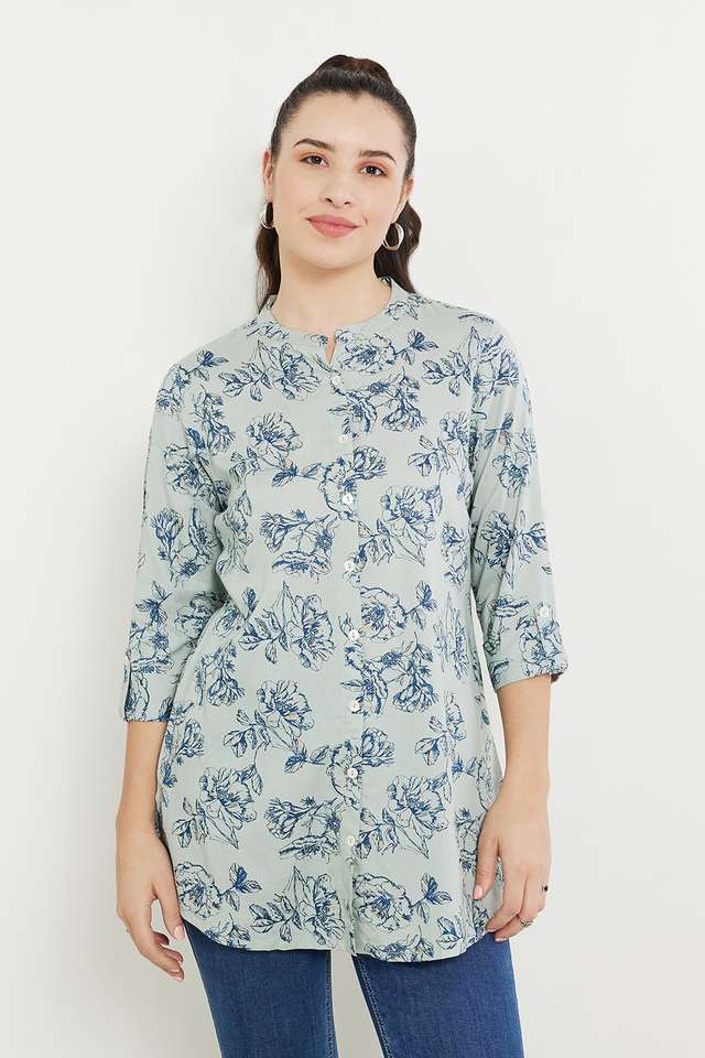 Printed-Rayon-Mandarin-Women-s-Tunic