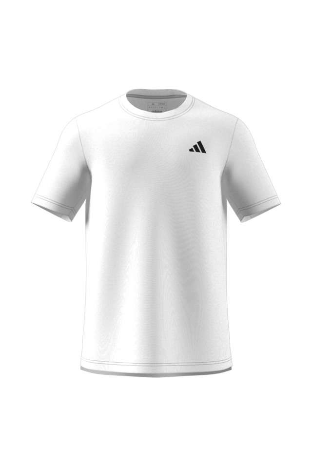 Solid-Polyester-Crew-Neck-Men-s-T-Shirt