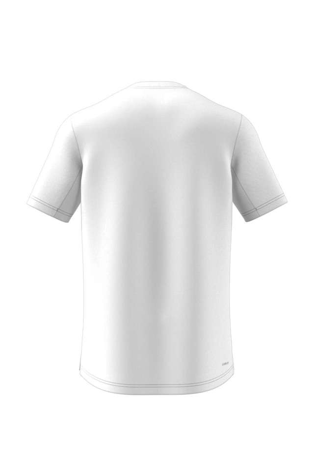 Solid-Polyester-Crew-Neck-Men-s-T-Shirt