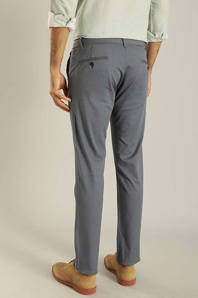 Solid-Cotton-Blend-Slim-Fit-Men-Casual-Wear-Trouser