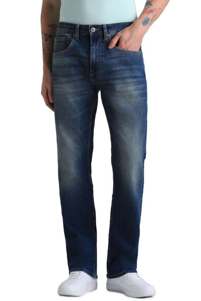 Mid-Wash-Cotton-Slim-Fit-Men-s-Jeans