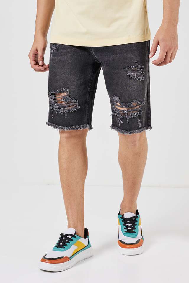 Solid-Blended-Slim-Fit-Men-s-Shorts