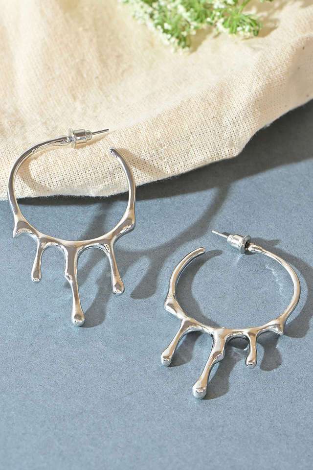 Silver-Plated-Drop-Style-Dangler-Earrings-For-Women