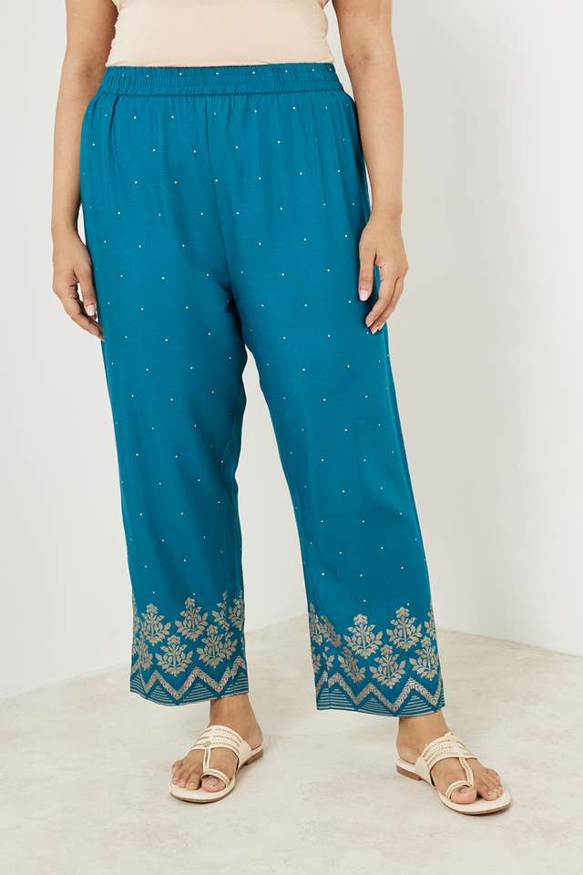 Plus-Size-Printed-Ankle-Length-Rayon-Women-s-Palazzo