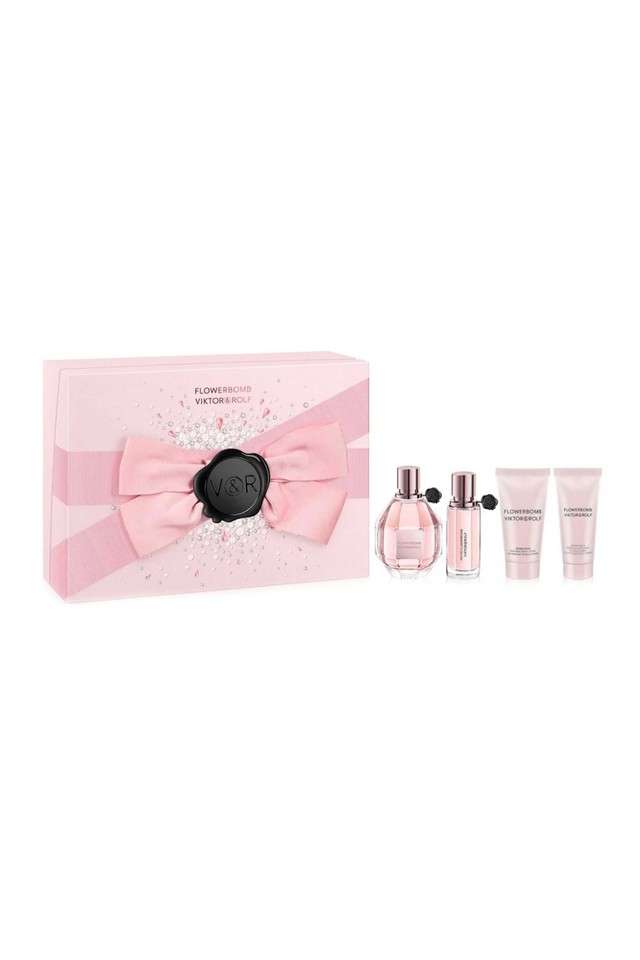 Viktor&Rolf-Flowerbomb-Eau-De-Parfum-Set-for-Women-(EDP-100-ml-+-Travel-Size-20-ml-+-Body-Lotion-50-ml-+-Body-Care-40-ml)