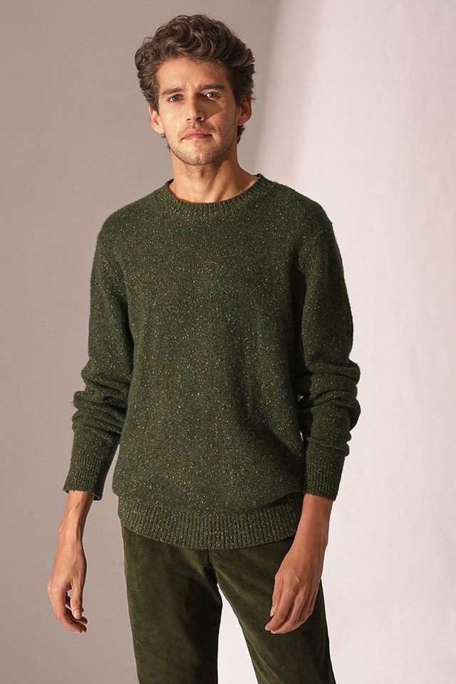 Solid-Wool-Round-Neck-Men-s-Sweatshirt