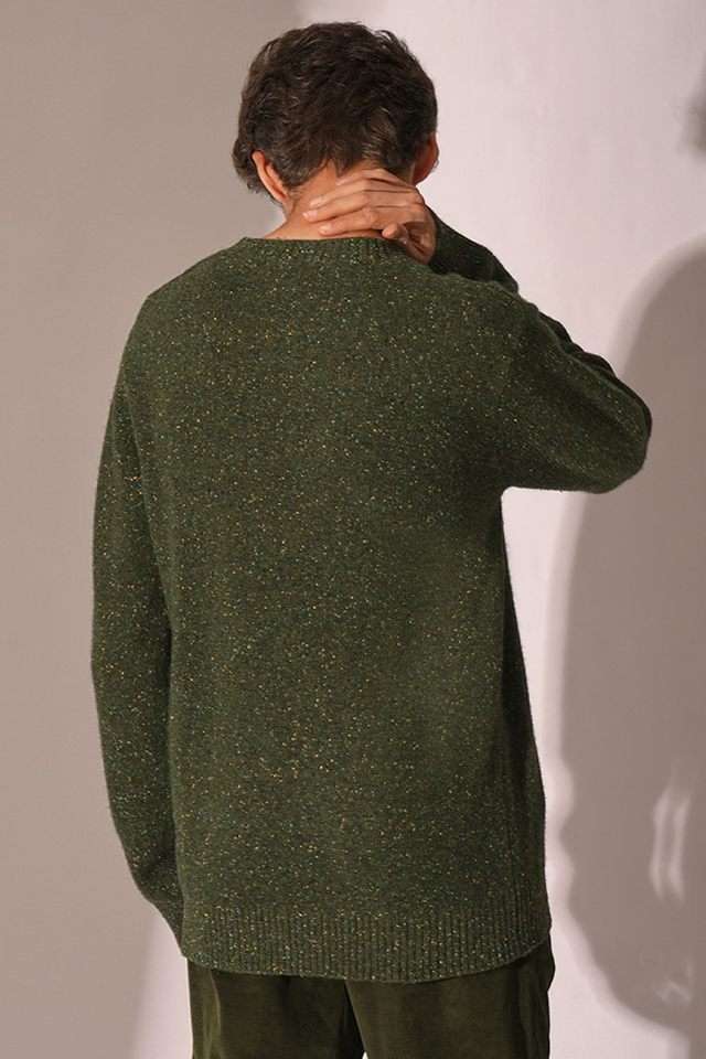 Solid-Wool-Round-Neck-Men-s-Sweatshirt