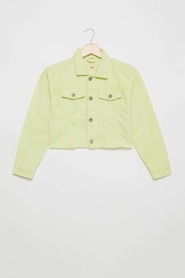 Solid-Cotton-Regular-Fit-Girls-Jacket