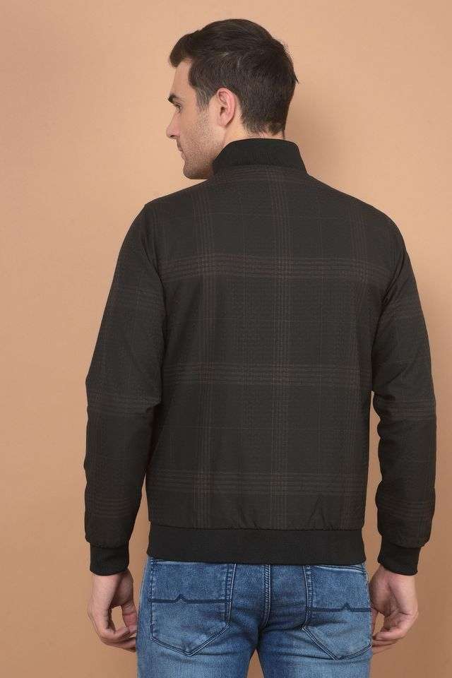 Checks-Polyester-Regular-Fit-Men-s-Casual-Wear-Jacket