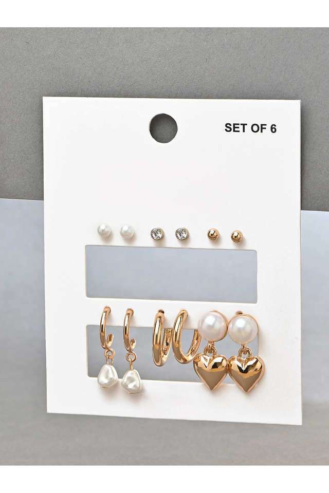 Alloy-Metal-Western-Push-Button-Clasp-Women-s-Earrings