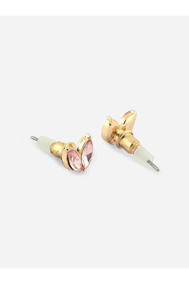 Alloy-Metal-Western-Push-Button-Clasp-Women-s-Earrings