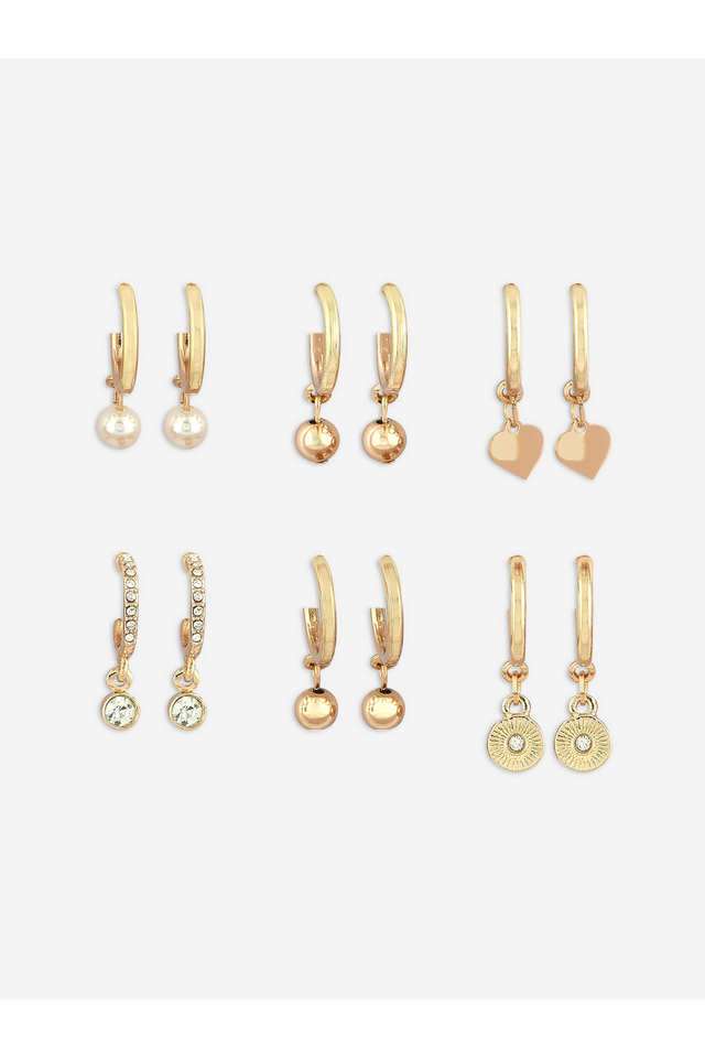Alloy-Metal-Western-Push-Button-Clasp-Women-s-Earrings