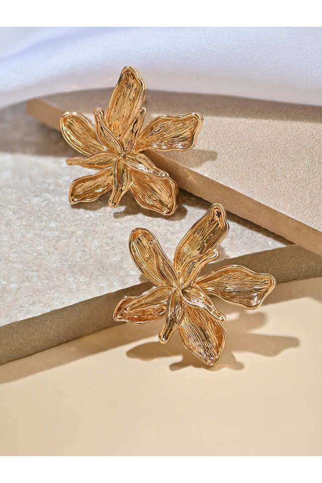 Alloy-Metal-Western-Push-Button-Clasp-Women-s-Earrings