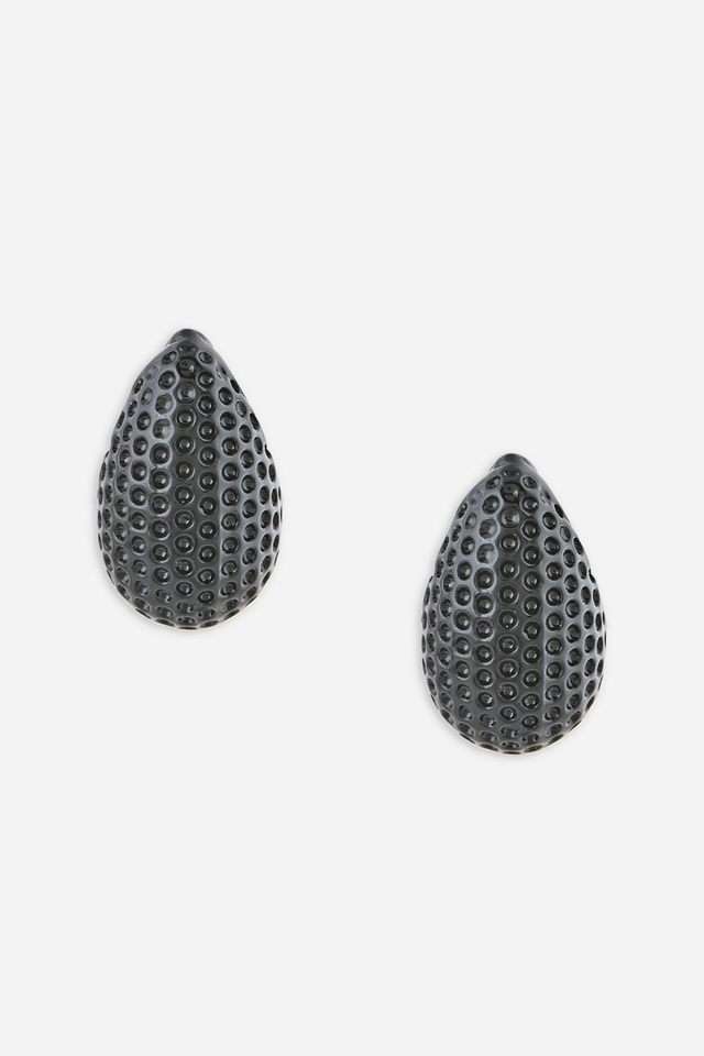 Black-Teardrop-Stud-Earrings-for-Women
