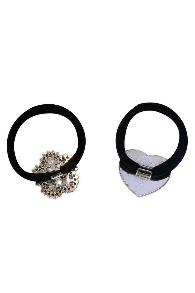 Set-Of-Two-Diamante-Studded-Oversized-Flower-And-Heart-Hair-Ties