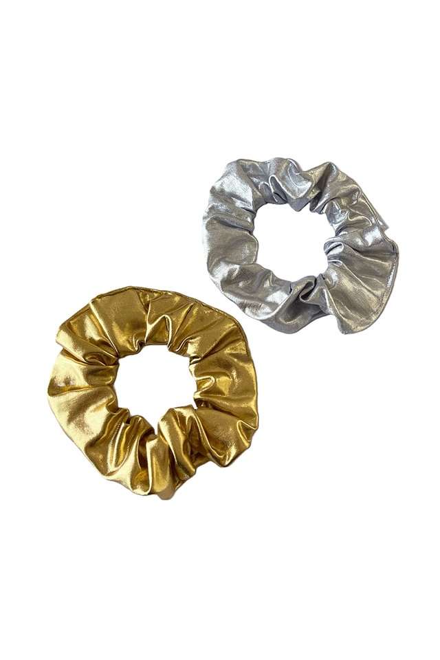 Oversized-Multicolor-Metallic-Silk-Scrunchie-Hair-Ties---Set-Of-2