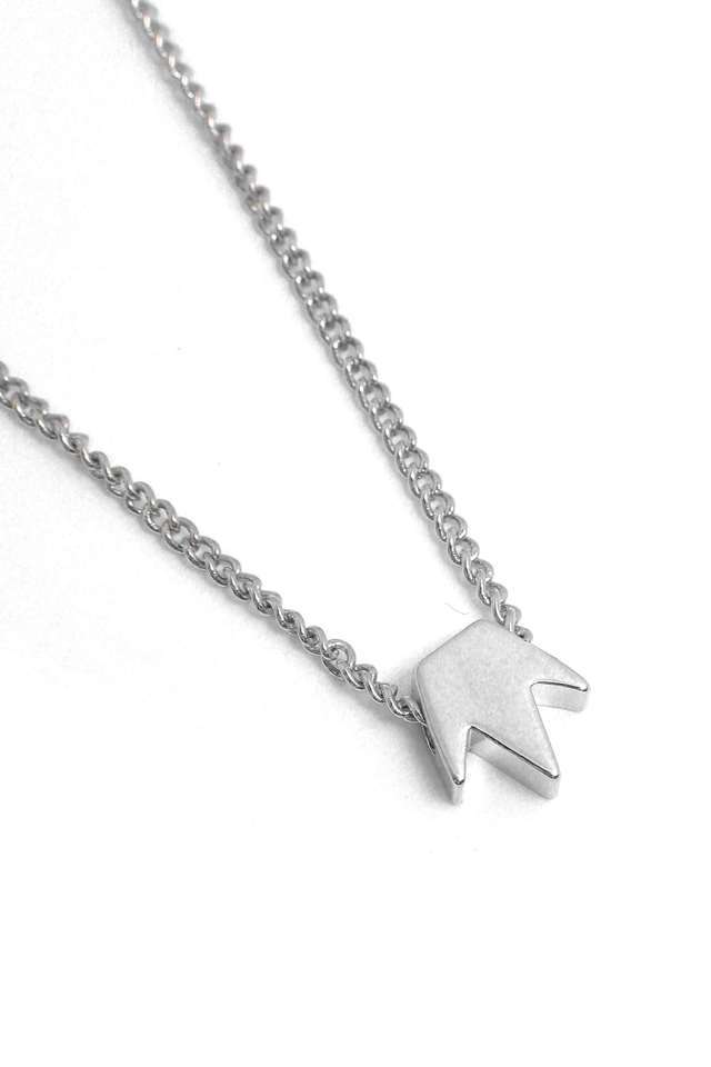 Mini-Crown-Pendant-Silver-Toned-Dainty-Necklace