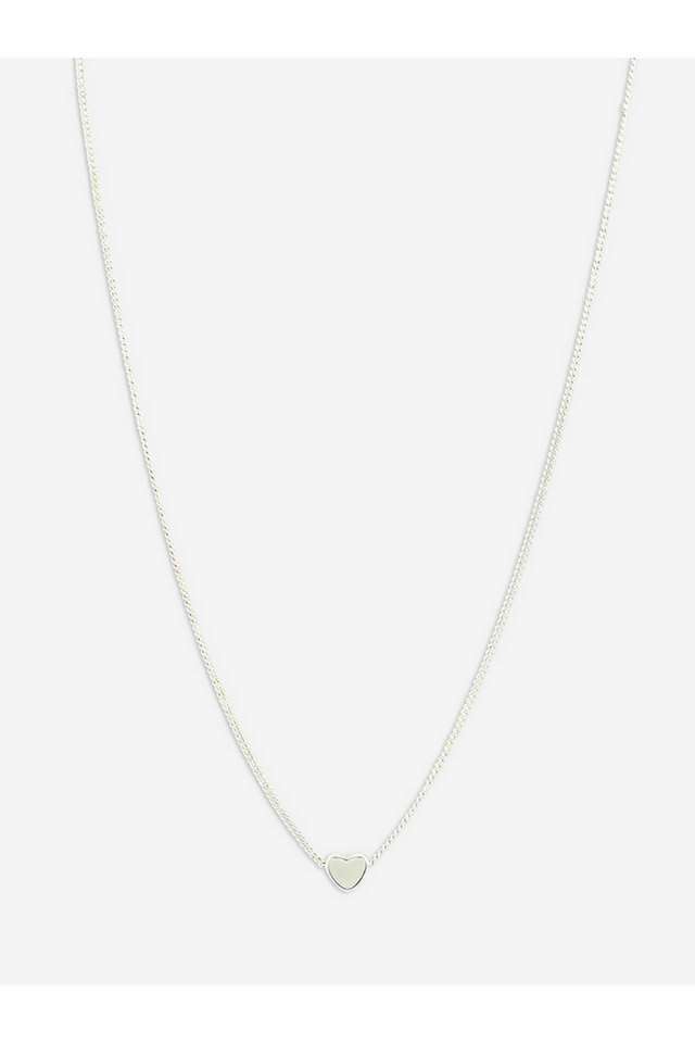 Silver-Plated-White-Stone-Pendant-Chain