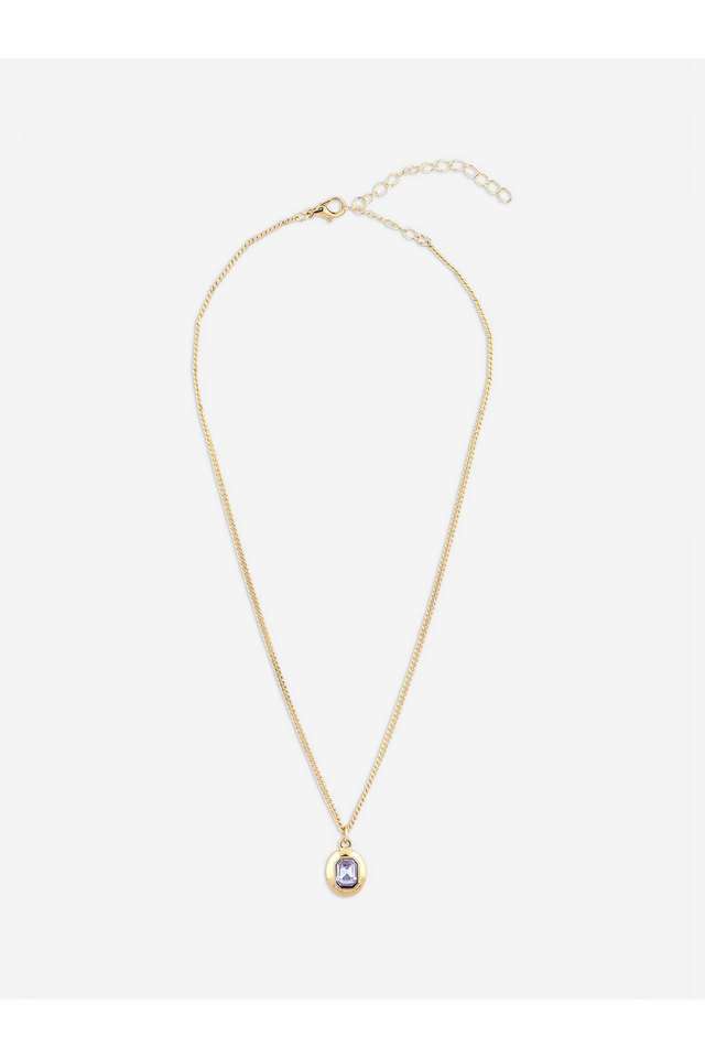 Gold-Plated-Purple-CZ-Studded-Chain