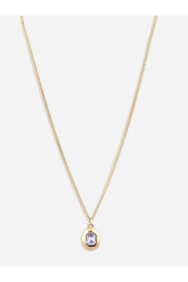 Gold-Plated-Purple-CZ-Studded-Chain