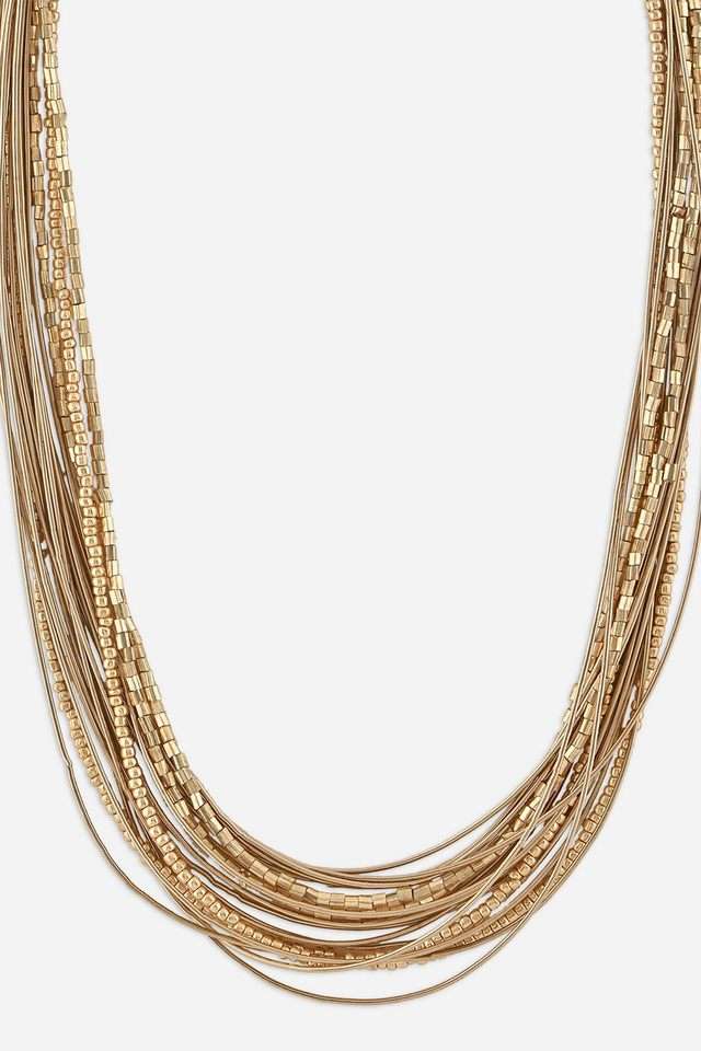 Gold-Multistring-Party-wear-choker-Necklace-For-Women