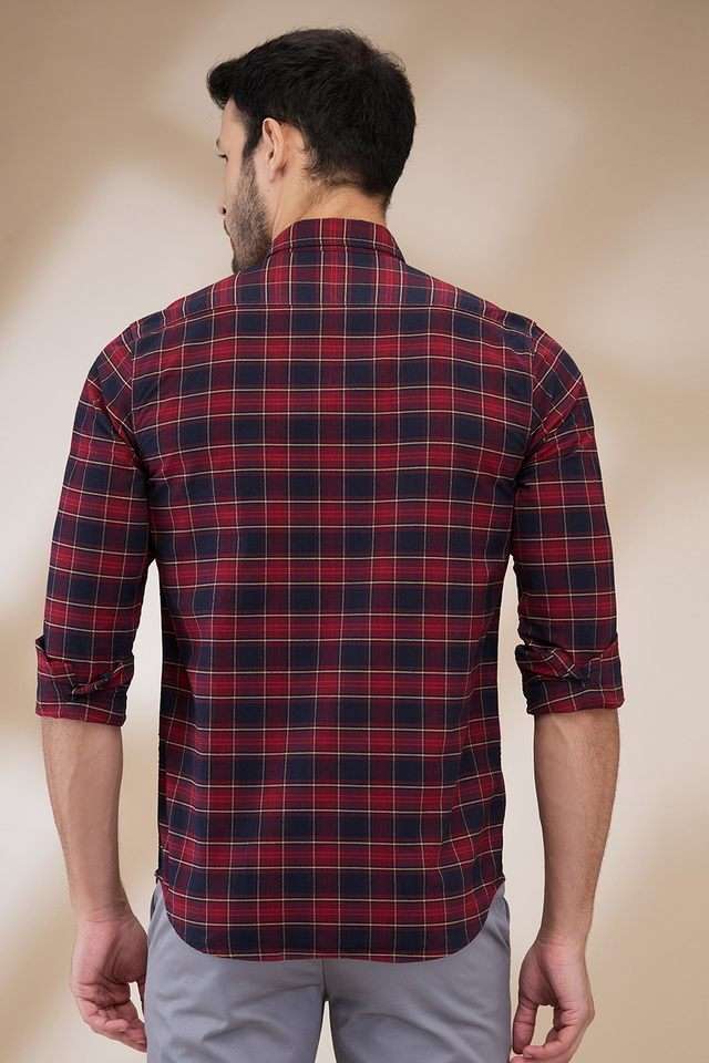 Checks-Cotton-Regular-Fit-Men-s-Casual-Wear-Shirt