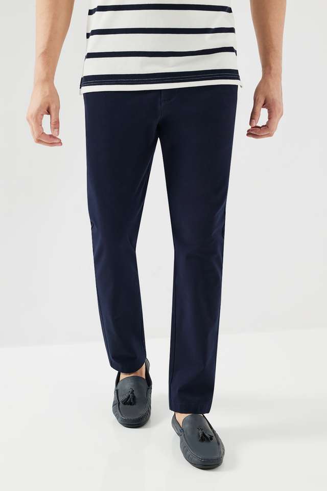 Solid-Cotton-Blend-Slim-Fit-Men-s-Casual-Wear-Chinos
