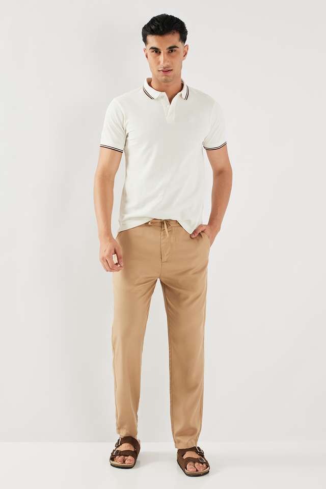 Solid-Lyocell-Slim-Fit-Men-s-Casual-Wear-Trousers